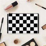 Chess Board Background Design Cosmetic Bag (Medium)