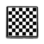 Chess Board Background Design Memory Card Reader (Square 5 Slot)