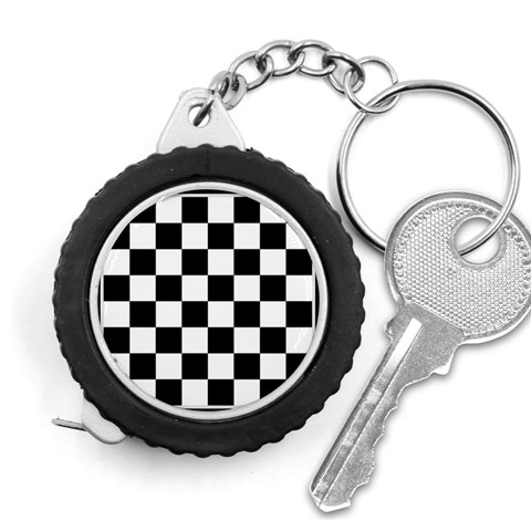 Chess Board Background Design Measuring Tape from ArtsNow.com Front