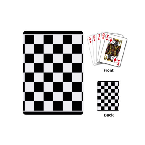 Chess Board Background Design Playing Cards Single Design (Mini) from ArtsNow.com Back