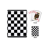 Chess Board Background Design Playing Cards Single Design (Mini)