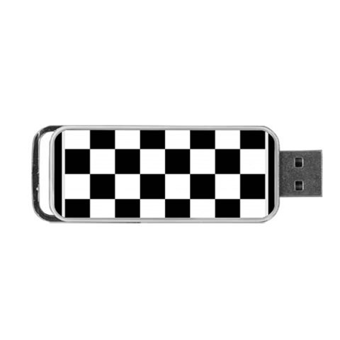Chess Board Background Design Portable USB Flash (One Side) from ArtsNow.com Front