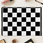 Chess Board Background Design Cosmetic Bag (XXXL)