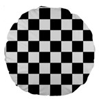 Chess Board Background Design Large 18  Premium Round Cushions