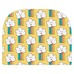 Smile Cloud Rainbow Pattern Yellow Make Up Case (Small) from ArtsNow.com Back