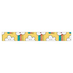 Smile Cloud Rainbow Pattern Yellow Make Up Case (Small) from ArtsNow.com Zipper Tape Front