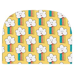 Smile Cloud Rainbow Pattern Yellow Make Up Case (Medium) from ArtsNow.com Back