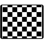 Chess Board Background Design Two Sides Fleece Blanket (Medium)