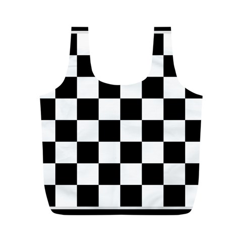 Chess Board Background Design Full Print Recycle Bag (M) from ArtsNow.com Front