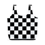 Chess Board Background Design Full Print Recycle Bag (M)