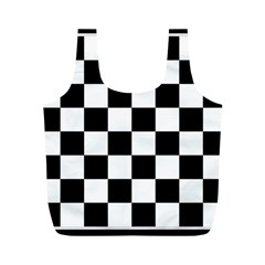 Chess Board Background Design Full Print Recycle Bag (M) from ArtsNow.com Back