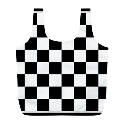 Chess Board Background Design Full Print Recycle Bag (L) from ArtsNow.com Front