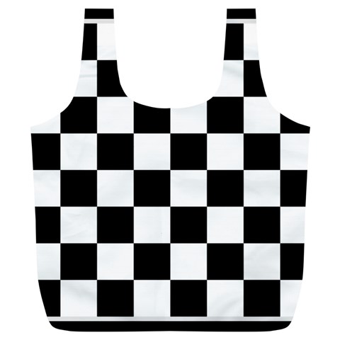 Chess Board Background Design Full Print Recycle Bag (XL) from ArtsNow.com Back