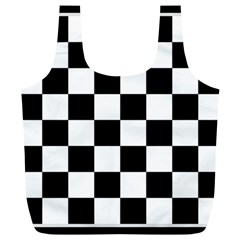 Chess Board Background Design Full Print Recycle Bag (XL) from ArtsNow.com Back
