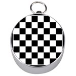 Chess Board Background Design Silver Compasses