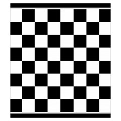 Chess Board Background Design Drawstring Pouch (Small) from ArtsNow.com Back