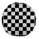 Chess Board Background Design Large 18  Premium Flano Round Cushions