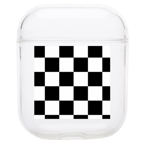 Chess Board Background Design Soft TPU AirPods 1/2 Case from ArtsNow.com Front
