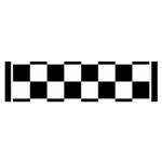 Chess Board Background Design Oblong Satin Scarf (16  x 60 )