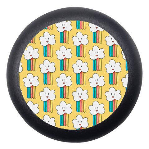 Smile Cloud Rainbow Pattern Yellow Dento Box with Mirror from ArtsNow.com Front