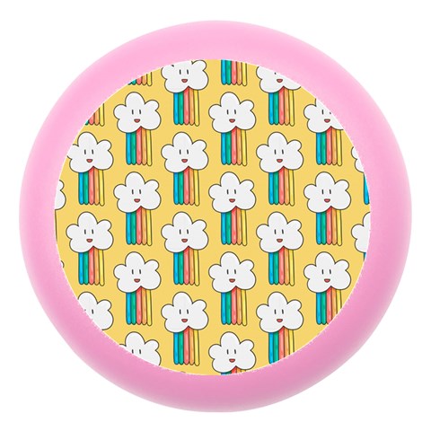 Smile Cloud Rainbow Pattern Yellow Dento Box with Mirror from ArtsNow.com Front