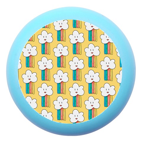 Smile Cloud Rainbow Pattern Yellow Dento Box with Mirror from ArtsNow.com Front