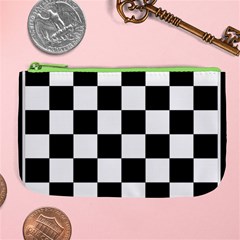 Chess Board Background Design Large Coin Purse from ArtsNow.com Front