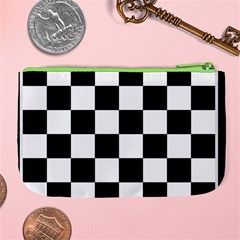 Chess Board Background Design Large Coin Purse from ArtsNow.com Back