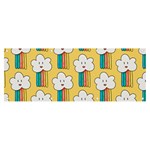 Smile Cloud Rainbow Pattern Yellow Banner and Sign 8  x 3 