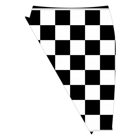 Chess Board Background Design Midi Wrap Pencil Skirt from ArtsNow.com Front Left