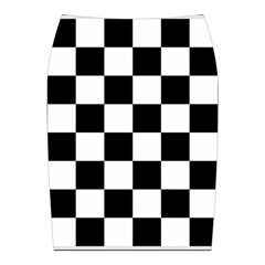 Chess Board Background Design Midi Wrap Pencil Skirt from ArtsNow.com Back