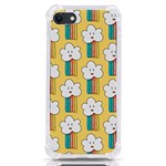 Smile Cloud Rainbow Pattern Yellow iPhone SE