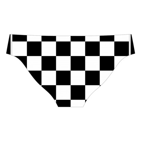 Chess Board Background Design Cross Back Hipster Bikini Set from ArtsNow.com Back Under