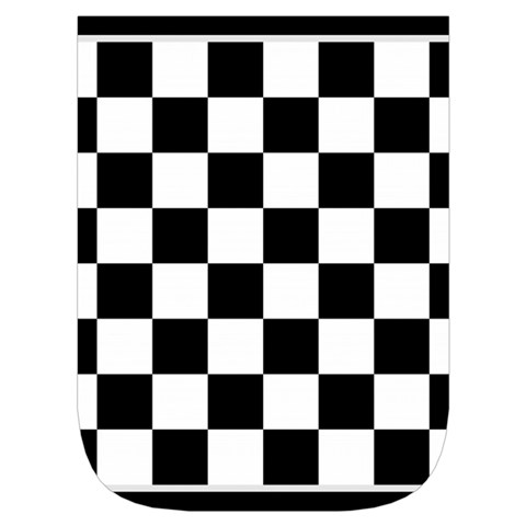 Chess Board Background Design Waist Pouch (Small) from ArtsNow.com Front Pocket