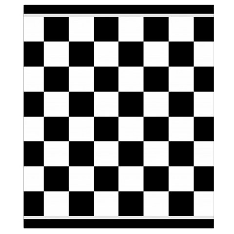 Chess Board Background Design Waist Pouch (Small) from ArtsNow.com Back Strap
