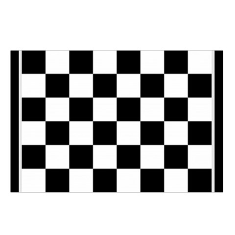 Chess Board Background Design Waist Pouch (Small) from ArtsNow.com Loop