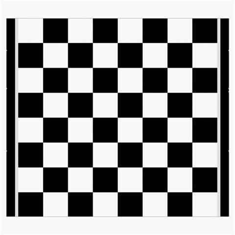 Chess Board Background Design Roll Up Canvas Pencil Holder (S) from ArtsNow.com Front