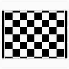 Chess Board Background Design Roll Up Canvas Pencil Holder (M) from ArtsNow.com Front