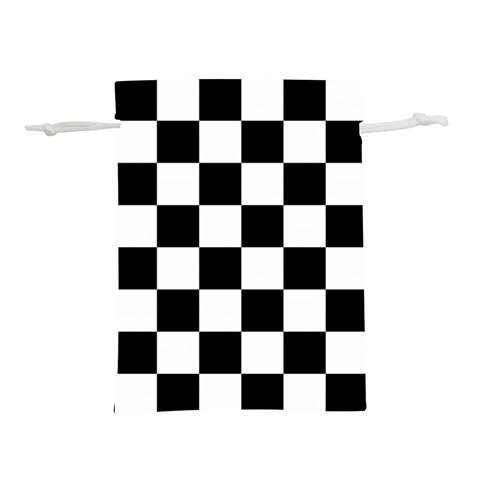 Chess Board Background Design Lightweight Drawstring Pouch (S) from ArtsNow.com Front