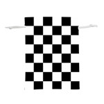 Chess Board Background Design Lightweight Drawstring Pouch (M)