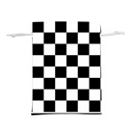 Chess Board Background Design Lightweight Drawstring Pouch (L)