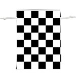 Chess Board Background Design Lightweight Drawstring Pouch (XL)