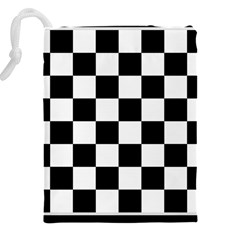 Chess Board Background Design Drawstring Pouch (4XL) from ArtsNow.com Back
