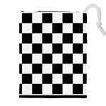 Chess Board Background Design Drawstring Pouch (5XL)