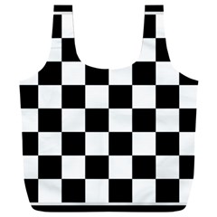 Chess Board Background Design Full Print Recycle Bag (XXL) from ArtsNow.com Back