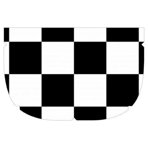 Chess Board Background Design Make Up Case (Large) from ArtsNow.com Side Left