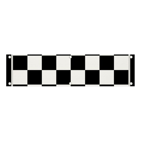 Chess Board Background Design Banner and Sign 4  x 1  from ArtsNow.com Front