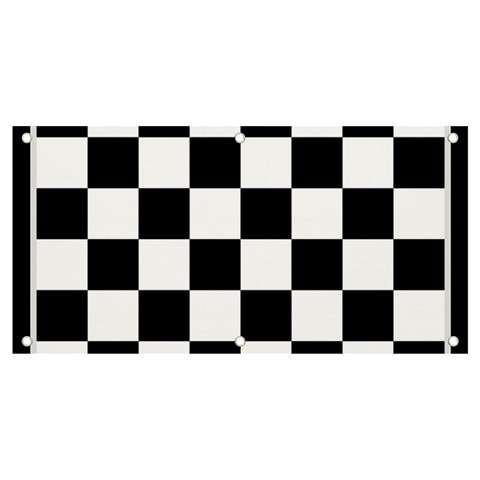 Chess Board Background Design Banner and Sign 4  x 2  from ArtsNow.com Front