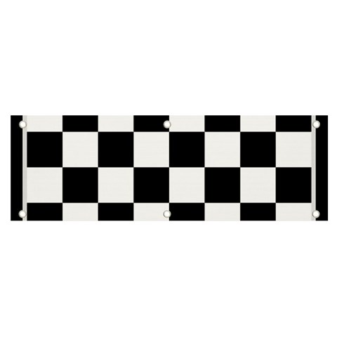 Chess Board Background Design Banner and Sign 6  x 2  from ArtsNow.com Front