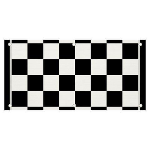 Chess Board Background Design Banner and Sign 6  x 3  from ArtsNow.com Front